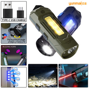 ไฟฉายขนาดเล็ก K220 LED แบตเตอรี่แบบชาร์จไฟได้ น้ำหนักเบา พกพาสะดวก พร้อมคลิปแม่เหล็กและลำโพง - Product Image 3