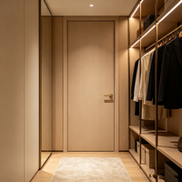 Portes intérieures modernes en MDF finies, écologiques, pour appartements et villas, isolation phonique, commandes en gros