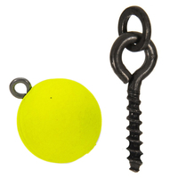 Vis d'appât de carpe OEM 0.1/0.13/0.14g Mirco Swivel Carp Bait Carp Ronnie Rig Zig Boilie Screws Hiar Rig Terminal Tackle avec anneau