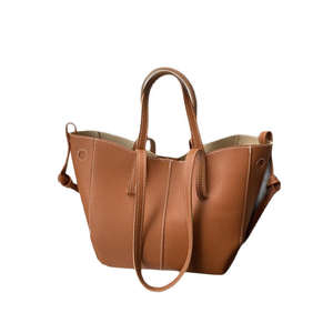 Sac fourre-tout en PU à motif litchi, style coréen, simplicité urbaine, texture de haute qualité, grande capacité, boucle magnétique - Product Image 6