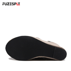 Nuevas <span class=keywords><strong>Sandalias</strong></span> de tacón alto de moda de verano con correas para envolver el tobillo y cuñas de <span class=keywords><strong>cuerda</strong></span> de cáñamo de 15cm, alpargatas, <span class=keywords><strong>sandalias</strong></span> de <span class=keywords><strong>plataforma</strong></span> - Product Image 6