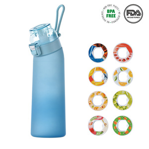 700ml Tritan Sports <b>Water</b> <b>Bottle</b> <b>with</b> Straw Cap Leak Proof Fruit Flavor <b>Pod</b> Reusable for Gym & Travel - Product Image 3