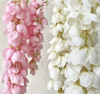 Ornement floral artificiel Cassia & Wisteria, fausse composition florale pour la décoration de plafonds d'hôtels, de mariages et de maisons