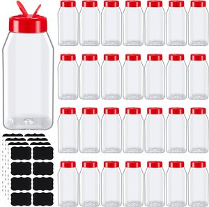 Dispensador de Sal y Pimienta Transparente de 300 ml (10 oz), Tarro de Especias de Plástico con Doble Boca para Cocinar a la Parrilla - Product Image 1