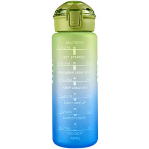 Bottiglia Ecologica Sportiva Motivazionale 2025 da 1000ml in PETG Opaco, Personalizzabile con Logo per il Ritorno a Scuola, Adatta per la Palestra - Product Image 2