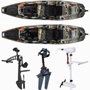 <span class=keywords><strong>Kayak</strong></span> de pêche en mer multifonctionnel pour deux personnes, solide et flexible, avec clapet, hélice et moteur disponibles - Product Image 6