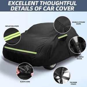 Housse de <span class=keywords><strong>voiture</strong></span> complète imperméable 210T pour extérieur, sur mesure pour <span class=keywords><strong>Volkswagen</strong></span> New Beetle 2 portes 1998-2023 avec fermeture éclair, coupe-vent, robuste - Product Image 5