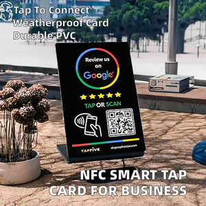 NFC Custom PVC Membership <b>Card</b> Stand Smart Tap & Go Contactless QR Code Mini Tag Business Payment Waterproof 13.56MHz Tiktok - Product Image 2