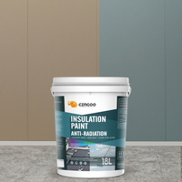 Peinture isolante anti-radiation, résistante à l'eau et aux UV, haute température, blanche, pour toiture/sol, application au pinceau, respectueuse de l'environnement, pour zones climatiques chaudes en Afrique