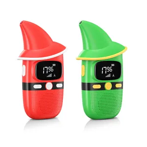 Kid Phone Walkie Talkie Toy Long Range Cartoon Kid Flashlight 22 Channels 2 Way Radio