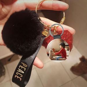 Blank MDF Keyring Sublimation Heat Transfer <b>Key</b> Chain Leather <b>Key</b> Fob Heart Round <b>Square</b> Rectangle T-shirt Shape Keychain - Product Image 5