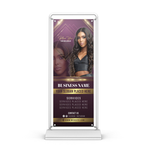 Giá thấp triển lãm thương mại thiết bị cửa có thể điều chỉnh hình biểu ngữ với logo và đứng tổ chức sự kiện áp phích đứng - Product Image 1