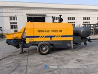 Bomba de hormigón diésel de gran oferta con tanque de agua con compresor de aire y pistola de agua de limpieza de alta presión