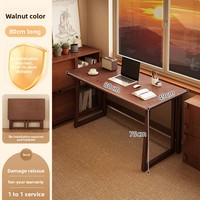 Kleiner Moderner Klappbarer Schreibtisch Chinesischer Retro-Stil Rechteckiger Wandmontierter Tisch Neuer Computertisch für Mietwohnungen und Kleine Apartments