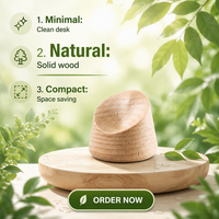 Diffuseur d'aromathérapie en bois massif, diffuseur en bois de hêtre pour huiles essentielles, gravé avec précision CNC pour la décoration de bureau, de maison et de voiture