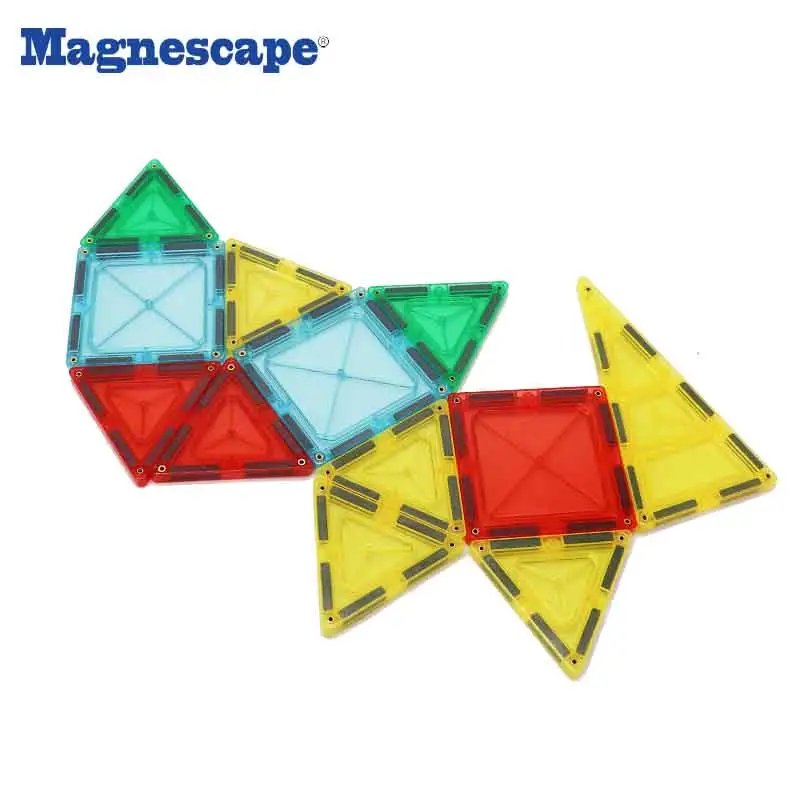 Magne escape Fabrik direkten wettbewerbs fähigen Preis 168 Stück Magnet fliesen Bausteine Lernspiel zeug für Kinder CPSC, CE, EN71, ASTM