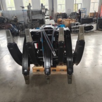 LISEN 30-60T Excavatrice à rotation hydraulique 360°, grappin à billes à double cylindre, attache robuste pour tri de déchets de bois, garantie 1 an