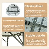 Table de salle à manger ronde pliable en plastique pour 10 personnes, idéale pour événements, banquets et mariages, 6 pieds, vente en gros à prix abordable