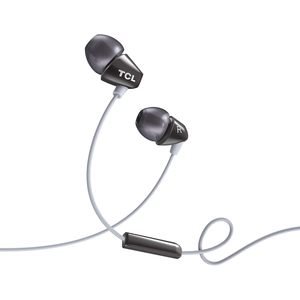 Écouteurs intra-auriculaires TCL SOCL100BK, 100 fils, isolation passive du bruit, micro intégré, contrôle multimédia, compatibles Type-C 3,5 mm Phantom Black - Product Image 1