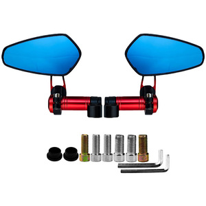 Nouveau rétroviseur universel pour guidon de moto, objectif HD anti-distorsion, en aluminium, multicolore, réglable - Product Image 2