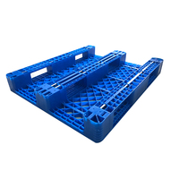 2025 nouvelles palettes Euro en plastique HDPE système de rayonnage d'entrée à 4 voies à face unique avec surface en maille de grille à trois canaux