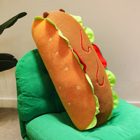 Coussin en peluche Capybara Hot Dog, long jouet en peluche, mignon et kawaii, coussin corporel doux pour canapé, lit et décoration intérieure