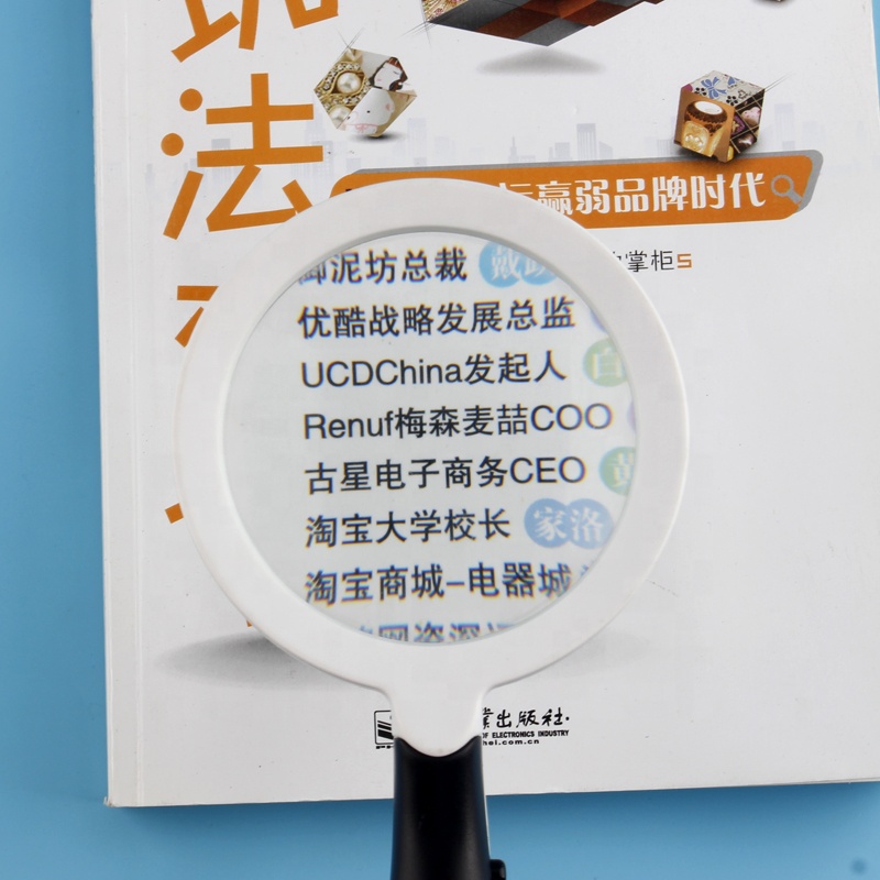 TH602 светодиодная лупа 3X ручные очки с подсветкой для чтения