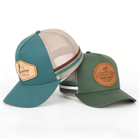 Gorras de camionero de algodón unisex de alta calidad al por mayor, con parche bordado personalizado y visera curva, gorras de béisbol de malla.