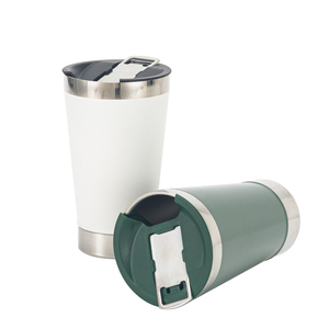 Tazza da Viaggio Personalizzata 16Oz a Doppia Parete Termica per Caffè Birra in Acciaio Inox Bottiglia <span class=keywords><strong>e</strong></span> Tazza Termica - Product Image 4