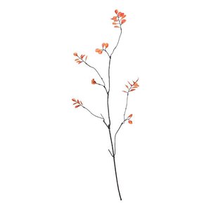 กิ่งใบเมเปิ้ลประดิษฐ์สามแฉก ตกแต่งแจกันดอกไม้ สีเขียวส้ม ลวดเหล็ก สำหรับตกแต่งโรงแรม งานแต่งงาน - Product Image 4