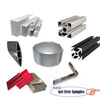 Service OEM, extrusion d'aluminium sur mesure, pièces en profilés d'aluminium extrudés