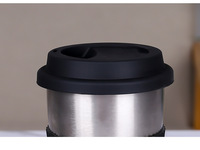 Couvre-tasse en silicone réutilisable pour tasse à café, mug, thé, populaire