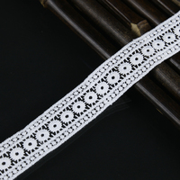Sous-vêtements en dentelle blanche Soluble dans l'eau, garniture en dentelle décorative, offre spéciale,