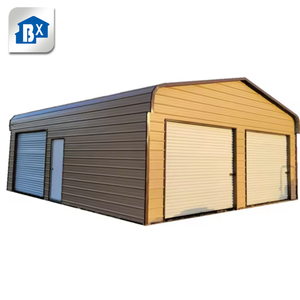 Kit <span class=keywords><strong>de</strong></span> construction <span class=keywords><strong>de</strong></span> garage préfabriqué en structure acier pour 2 voitures, facile à assembler, avec panneaux sandwich, <span class=keywords><strong>vente</strong></span> en gros - Product Image 3