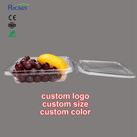 Boîtes de présentation jetables multi-tailles fiables pour restaurants, fruits frais, aliments cuits, usage quotidien de classification et de tri