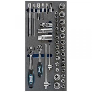 FERVI - TM01/025 Juego de enchufes de mano bihexagonales en bandeja de espuma (42 Uds.) -EAN 8012667309176 OTROS CONJUNTOS DE HERRAMIENTAS - Product Image 1