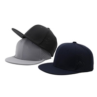 Casquette à visière plate entièrement fermée unisexe vierge, casquettes snapback personnalisées découpées au laser, nouveau style, casquette ajustée flexible