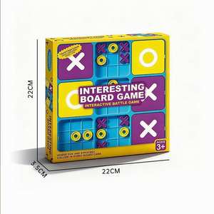 Juego de Mesa <span class=keywords><strong>Tres</strong></span> <span class=keywords><strong>en</strong></span> <span class=keywords><strong>Raya</strong></span> (XO) de Nueve Cuadrados, Novedad 2025, Juego Educativo Temprano para el Desarrollo del Pensamiento Lógico <span class=keywords><strong>en</strong></span> Niños - Product Image 6