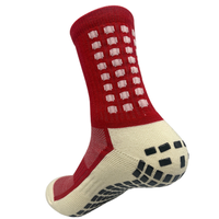 Chaussettes de football pour hommes en coton et élasthanne écologiques respirantes antidérapantes épaisses à pois 2026