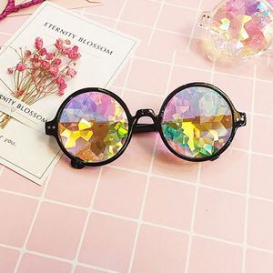Gafas de Sol Personalizadas con Logotipo, Gafas de Fiesta Redondas con Lentes Prismáticas Psicodélicas, Gafas de Sol Caleidoscopio para Hombre y Mujer - Product Image 2