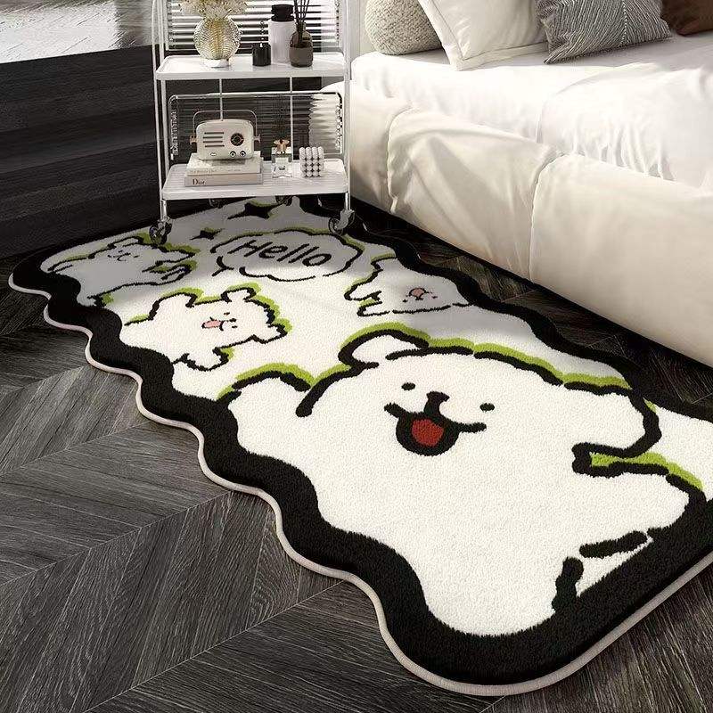 Le ton vert chiot dit salut