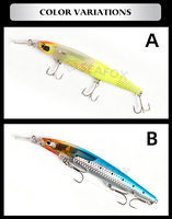 Leurre de pêche coulant pour eau salée, type Minnow, 135mm 27g, Jerkbait en plastique ABS pour la pêche en profondeur