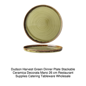 Plato de Cena Dudson Harvest Green, Apilable, Decorado, Hecho a Mano, de Cerámica, 26 cm, Suministros para Restaurantes, Vajilla para Catering, Venta al por Mayor - Product Image 2