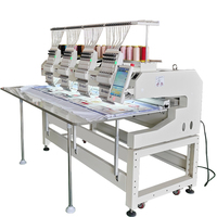 Grande vente! Machine à broder informatisée en usine Machine à broder les chapeaux à 4 têtes et 12 à 15 aiguilles