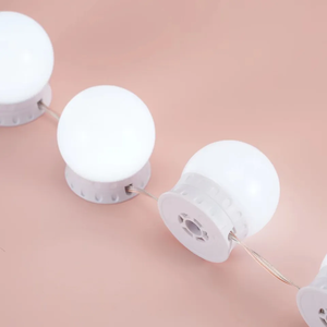 10 ampoules LED cosmétique 3M autocollant boule à intensité variable miroir <span class=keywords><strong>de</strong></span> maquillage lampe Hollywood vanité lumière <span class=keywords><strong>IP44</strong></span> évalué chambre moderne miroir <span class=keywords><strong>ampoule</strong></span> - Product Image 6