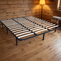 Cadre de lit Queen King Size durable, écologique, moderne et minimaliste pour chambre à coucher, salon, école, hôtel, meubles en métal, lit pour enfants