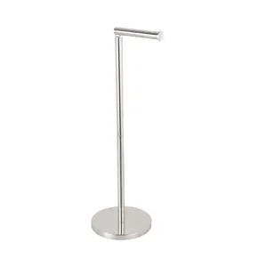 High Quality Stainless Steel Free Standing Bathroom <strong>Toilet</strong> <strong>Paper</strong> Roll <strong>Holder</strong> <strong>Stand</strong> - Product Image 1