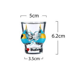 Commercio all'ingrosso personalizzato logo stampato Bahamas Colombia <span class=keywords><strong>turchia</strong></span> <span class=keywords><strong>souvenir</strong></span> turistici bikini portatile bicchieri di vino bicchiere di vino - Product Image 6