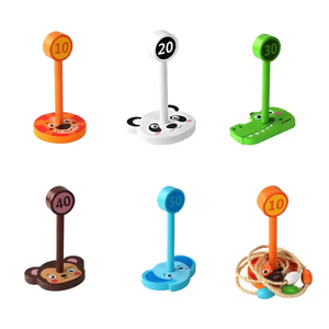 Giocattoli sportivi per interni con animali da cartone animato gioco circolare Set di giocattoli interattivi genitore-bambino gioco di lancio di animali in legno per regali per bambini - Product Image 3
