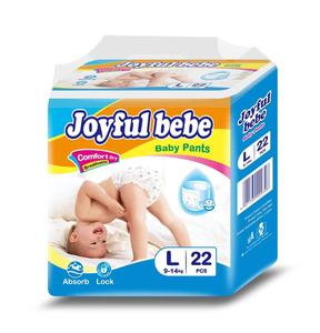 Joyfull <span class=keywords><strong>Bebe</strong></span> Usine Pas Cher Vente en Gros 100% Couches Souples Biodégradables Pour Bébé Écologique Pantalon Bébé Pullups Couches OEM - Product Image 2